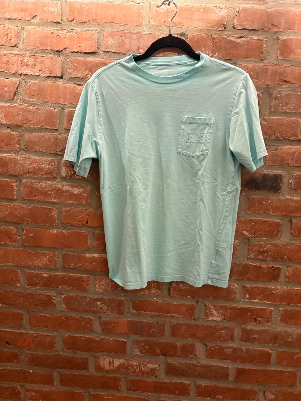 Vineyard Vines Aqua Pocket Short Sleeve Tee
